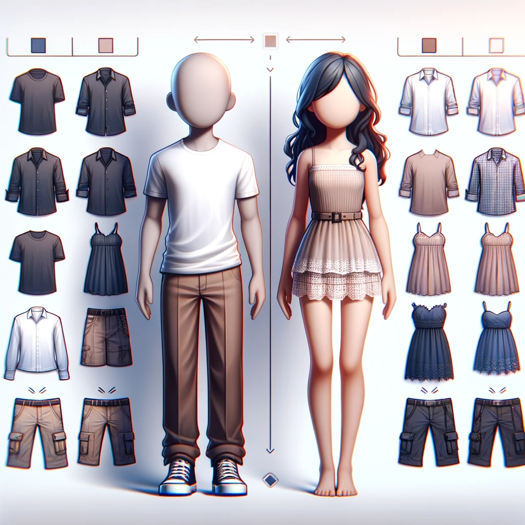 image | Digilite | Web Design Company in Glendale CA Customizable avatars and clothing options for a virtual online shopping try-on experience.