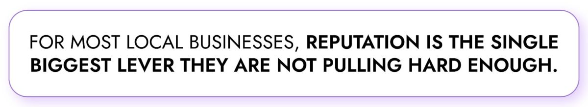 image | Digilite | Web Design Company in Glendale CA Quote graphic: 'For most local businesses, reputation is the single biggest lever they are not pulling hard enough.'