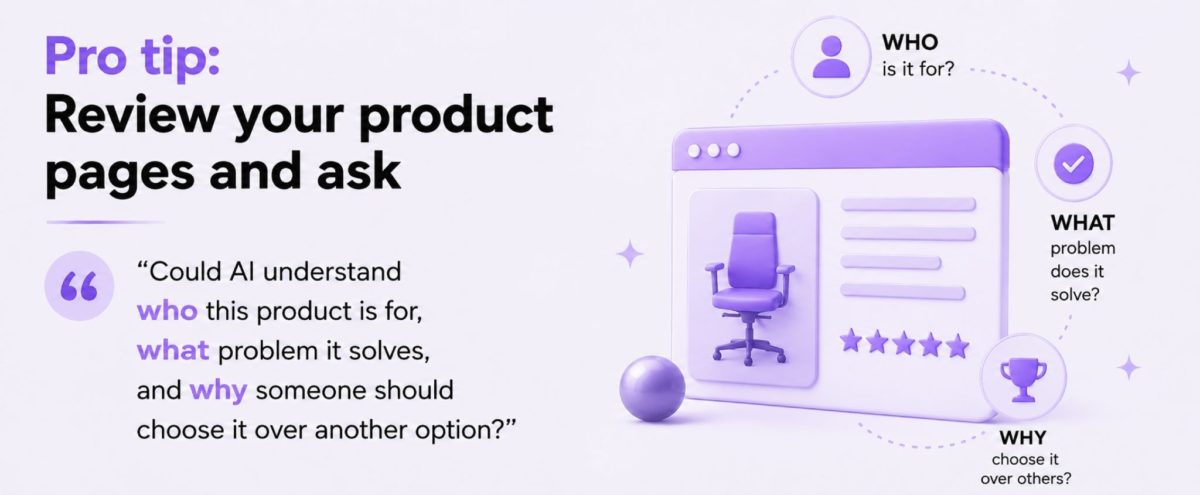 image | Digilite | Web Design Company in Glendale CA Pro tip: Review your product pages and ask who it’s for, what problem it solves, and why someone should choose it.